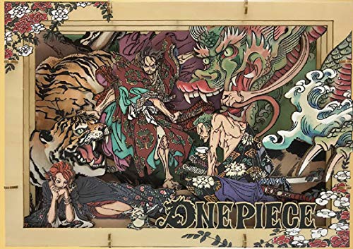 Ensky Ensky One Piece Dragon Tiger Paper Theater Wood Style Premium Pt-Wp03 Approx. H182 X W257 X D51Mm Wooden- Japan Figure Store - #1 Bring To You The Best Japanese Goods