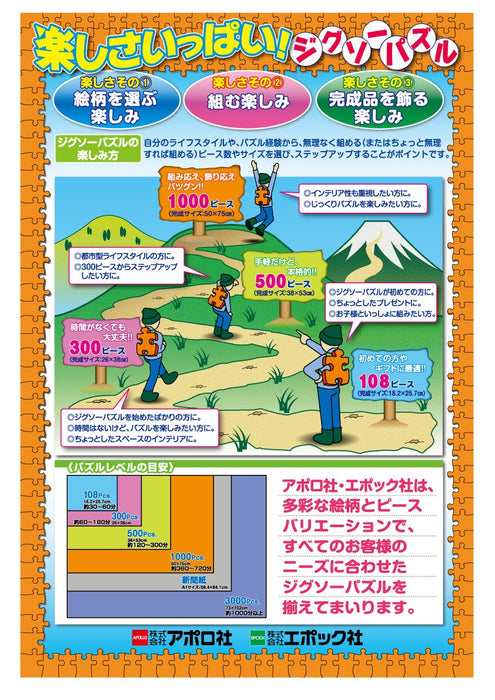 Epoch 500-Piece Machu Picchu Puzzle Spectacular Sky City View Glue Spatula Score Ticket Included- Japan Figure Store - #1 Bring To You The Best Japanese Goods