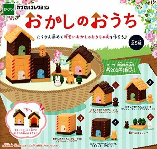 Epoch Sweets Home Figure 5 Set Full Mascot Gachapon Mini Capsule Toys Japan Cute- Japan Figure Store - #1 Bring To You The Best Japanese Goods