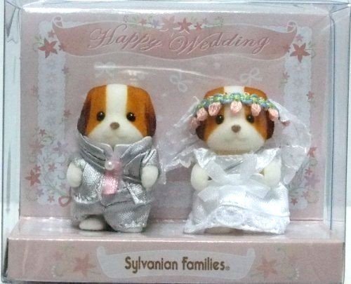 Epoch Sylvanian Families Chiffon Dog Baby Pair Wedding Set- Japan Figure Store - #1 Bring To You The Best Japanese Goods