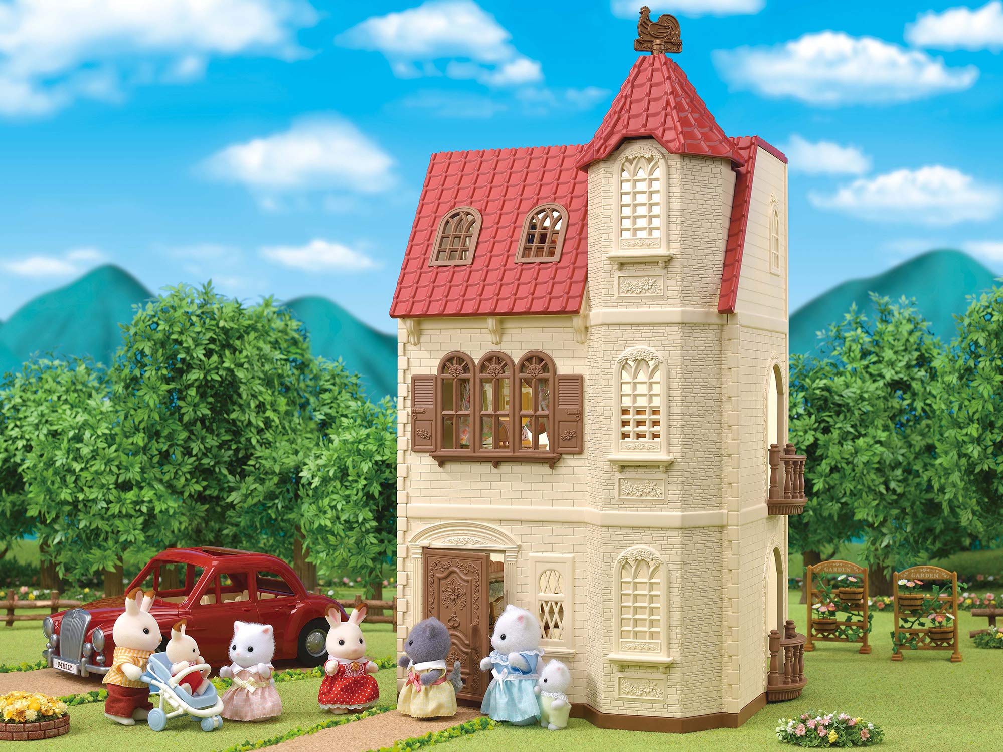Epoch Sylvanian Families House Red Roof Elevator Ha-49- Japan Figure Store - #1 Bring To You The Best Japanese Goods