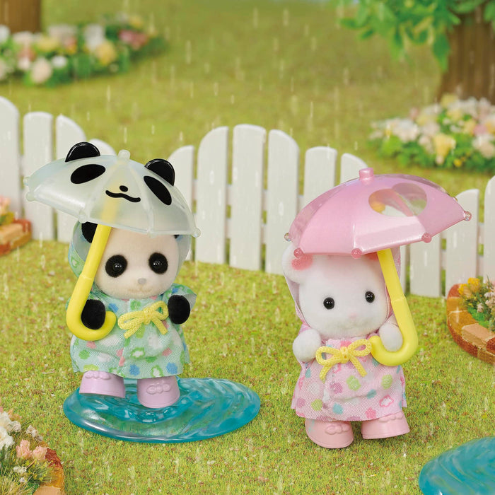 Epoch Sylvanian Families Dollhouse: Rain Play Nakayoshi Baby Set S-74 for 3 Years and Up- Japan Figure Store - #1 Bring To You The Best Japanese Goods