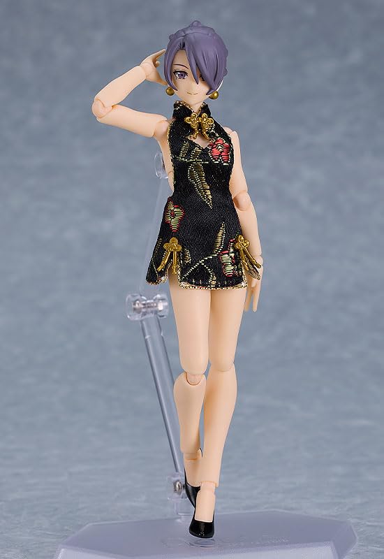 Max Factory Figma Mika Black China Dress Miniskirt Figure- Japan Figure Store - #1 Bring To You The Best Japanese Goods