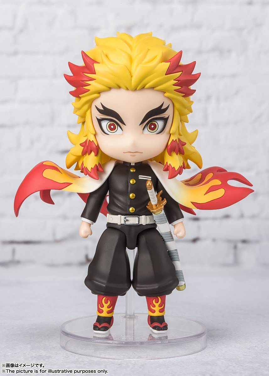 BANDAI Figuarts Mini Kyojuro Rengoku -Flame Breathing- Figure Demon Slayer: Kimetsu No Yaiba- Japan Figure Store - #1 Bring To You The Best Japanese Goods
