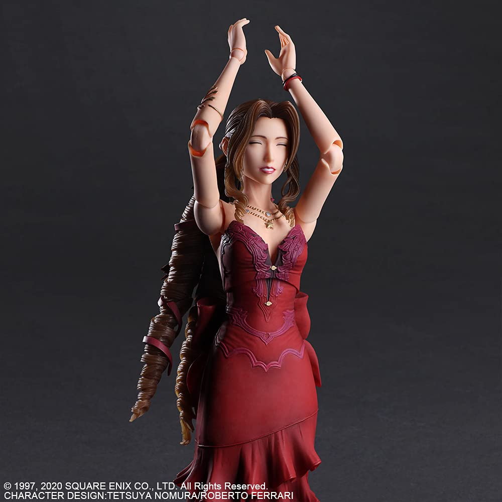 Final Fantasy Vii Remake Play Arts Kai Aerith Gainsborough Dress Ver. Pvc Pre-Painted Action Figure- Japan Figure Store - #1 Bring To You The Best Japanese Goods
