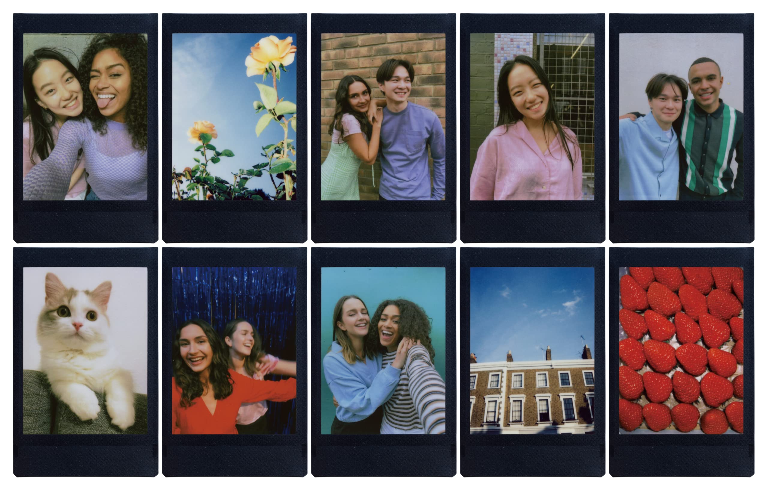 Instax Mini Black Frame Instant Camera Cheki Film 10 Sheets Ww1- Japan Figure Store - #1 Bring To You The Best Japanese Goods