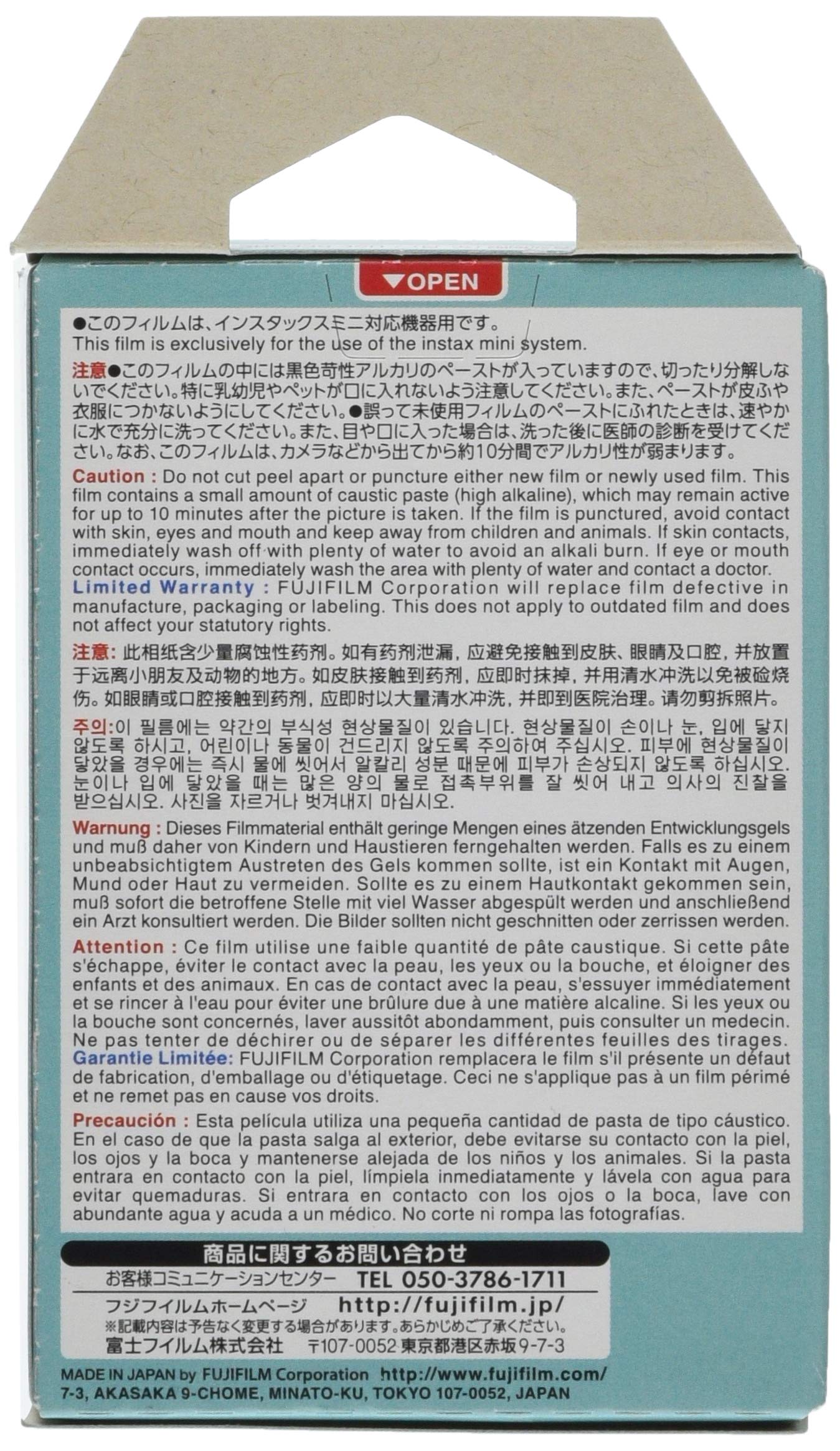 Instax Mini Stained Glass Cheki Film 10 Sheets- Japan Figure Store - #1 Bring To You The Best Japanese Goods