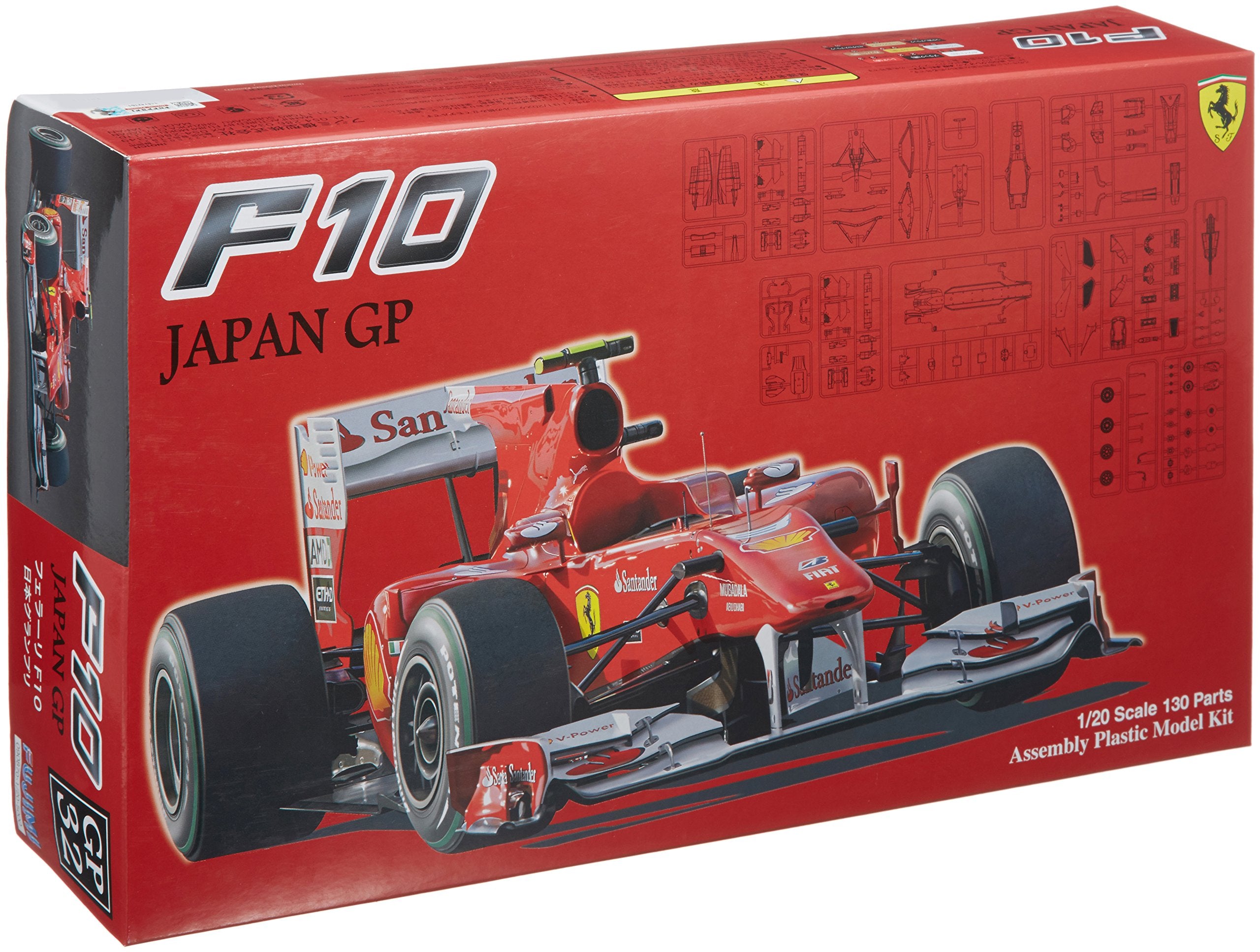 Fujimi Gp32 090870 F1 Ferrari F10 Japan Gp 1/20 Japanese Scale Racing Car Model- Japan Figure Store - #1 Bring To You The Best Japanese Goods