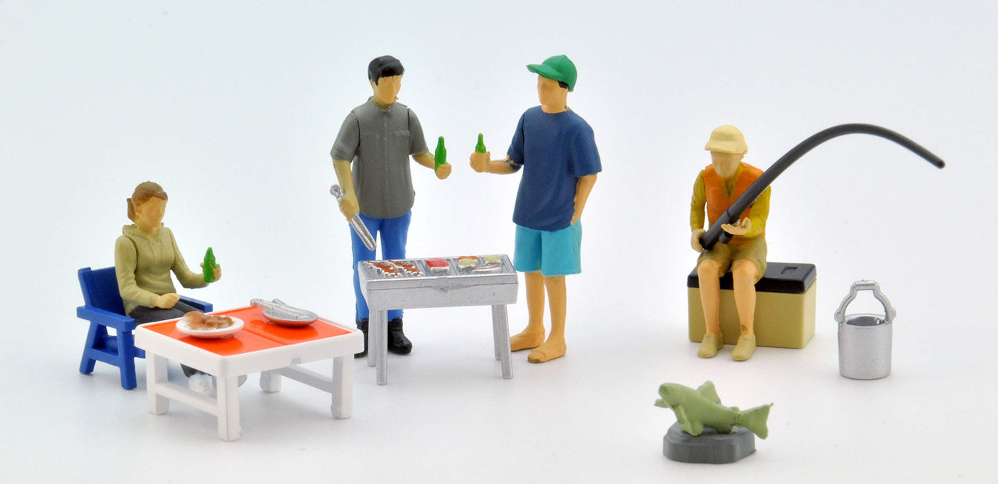 Tomytec Geocolle 64 1/64# Car Snap 06A BBQ Doll/Accessories Set Painted Assembled ABS/PVC - 313991- Japan Figure Store - #1 Bring To You The Best Japanese Goods