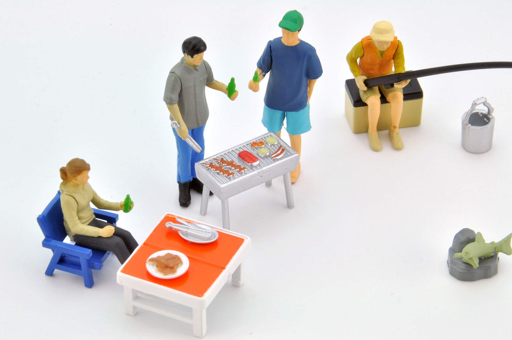 Tomytec Geocolle 64 1/64# Car Snap 06A BBQ Doll/Accessories Set Painted Assembled ABS/PVC - 313991- Japan Figure Store - #1 Bring To You The Best Japanese Goods