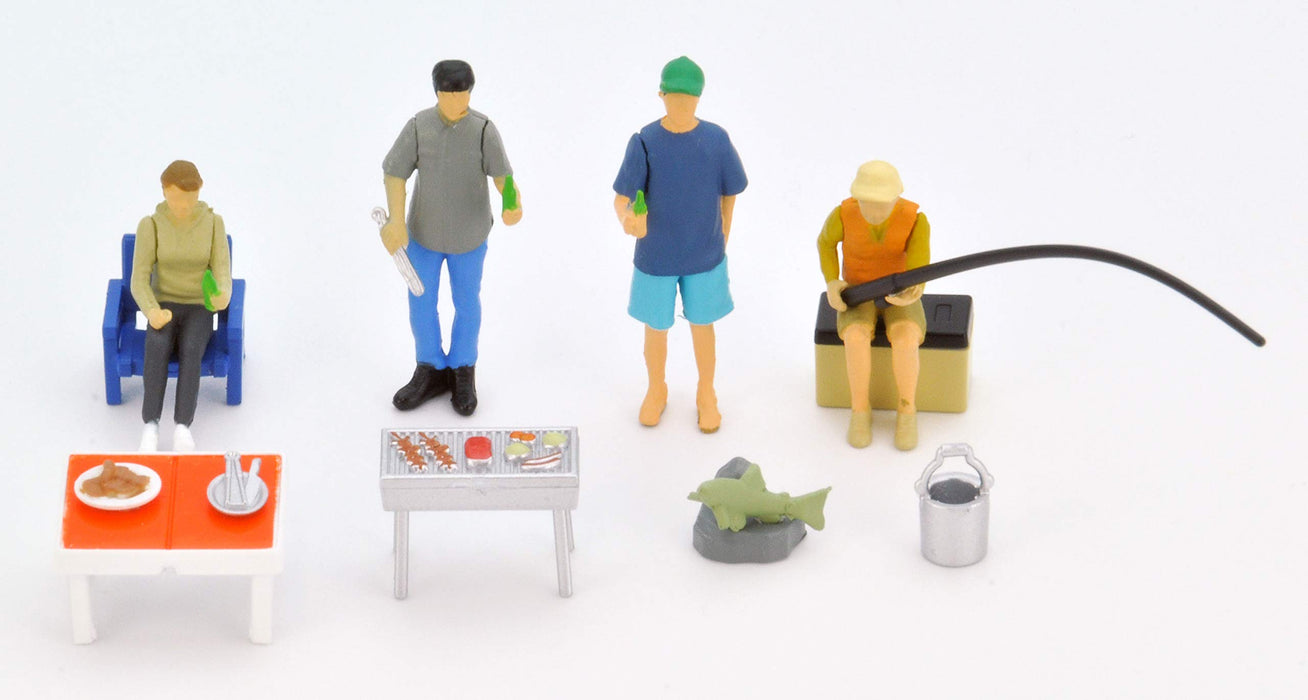 Tomytec Geocolle 64 1/64# Car Snap 06A BBQ Doll/Accessories Set Painted Assembled ABS/PVC - 313991- Japan Figure Store - #1 Bring To You The Best Japanese Goods