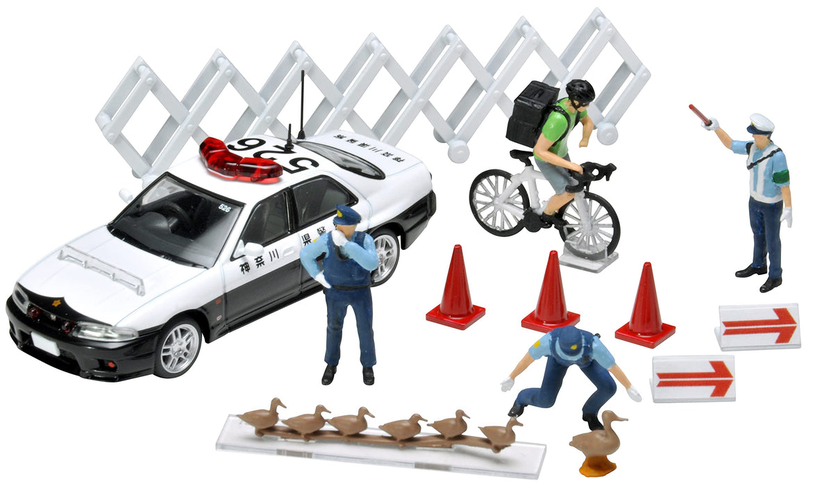 Tomytec Geocolle 64 1/64 Die-Cast Mini Car Police Dolls Accessories Painted ABS/PVC Partially Assembled Set 321590- Japan Figure Store - #1 Bring To You The Best Japanese Goods