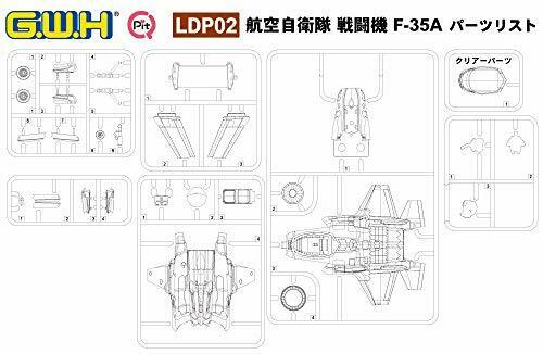 Great Wall Hobby Air Self Defense Force Fighter F-35a With One Pilot Figure Plas- Japan Figure Store - #1 Bring To You The Best Japanese Goods