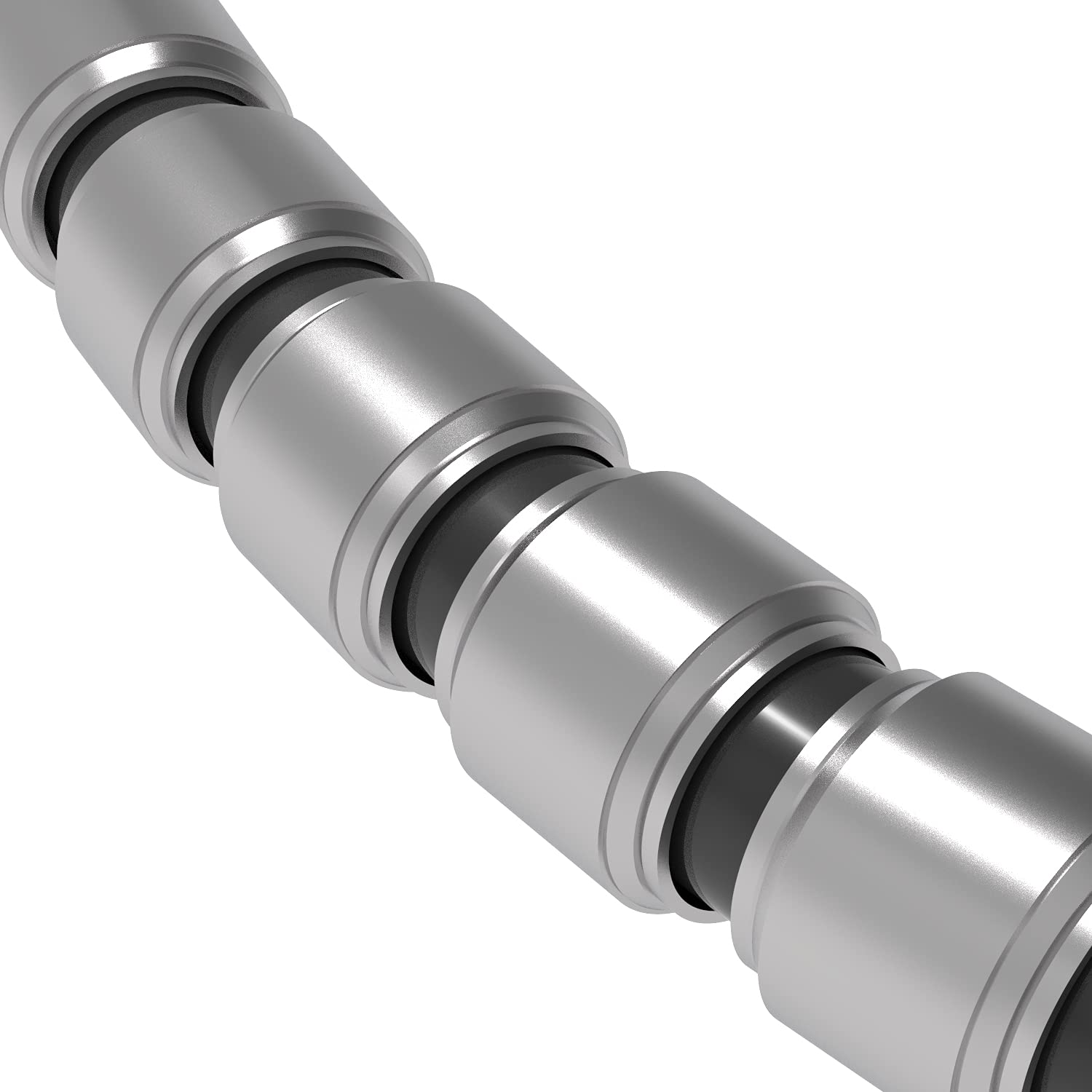 HIQPARTS Np Pipe Silver Size L 20Pieces- Japan Figure Store - #1 Bring To You The Best Japanese Goods