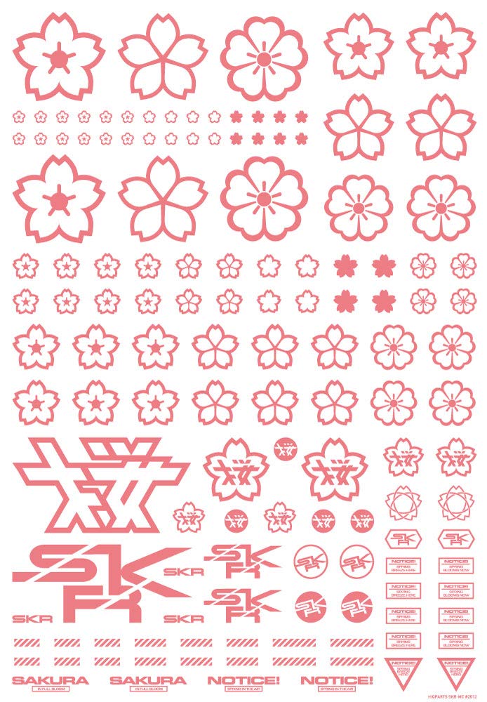HIQPARTS Cherry Blossom Pattern Decal Pink For Plastic Models- Japan Figure Store - #1 Bring To You The Best Japanese Goods