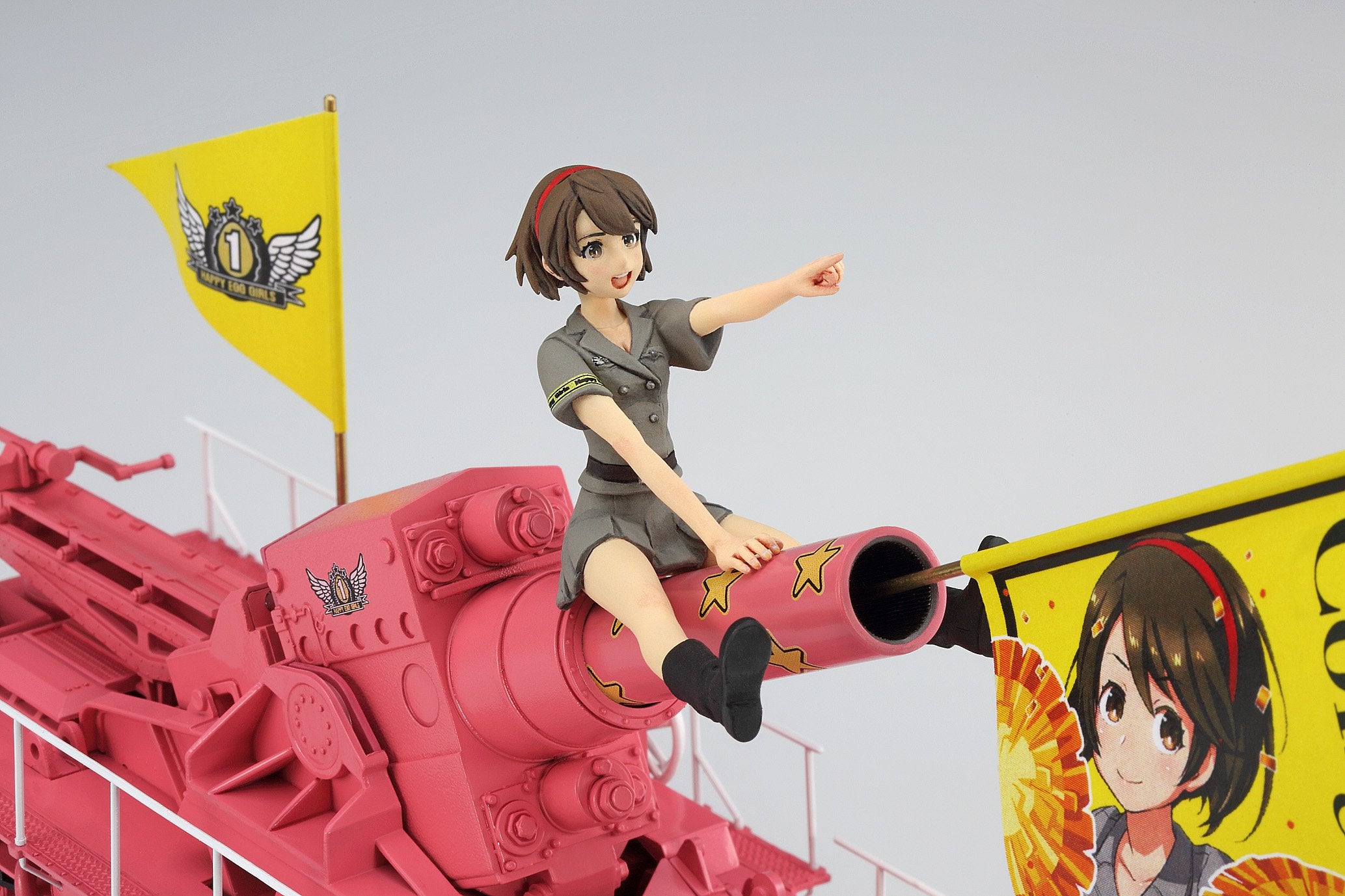 HASEGAWA Sp370 Happy Egg Girls No.1 Rei Hazumi W/ 52Cm Karl- Japan Figure Store - #1 Bring To You The Best Japanese Goods