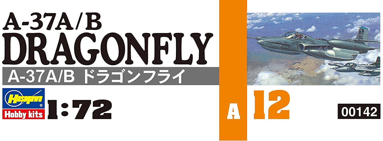 Hasegawa 1/72 Us Air Force A-37A / B Dragonfly Plastic Model A12- Japan Figure Store - #1 Bring To You The Best Japanese Goods