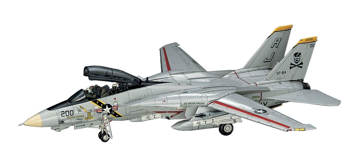 HASEGAWA 1/72 F-14A Tomcat 'Atlantic Fleet Squardrons' U.S. Navy Carrier-Borne Fighter Plastic Model- Japan Figure Store - #1 Bring To You The Best Japanese Goods