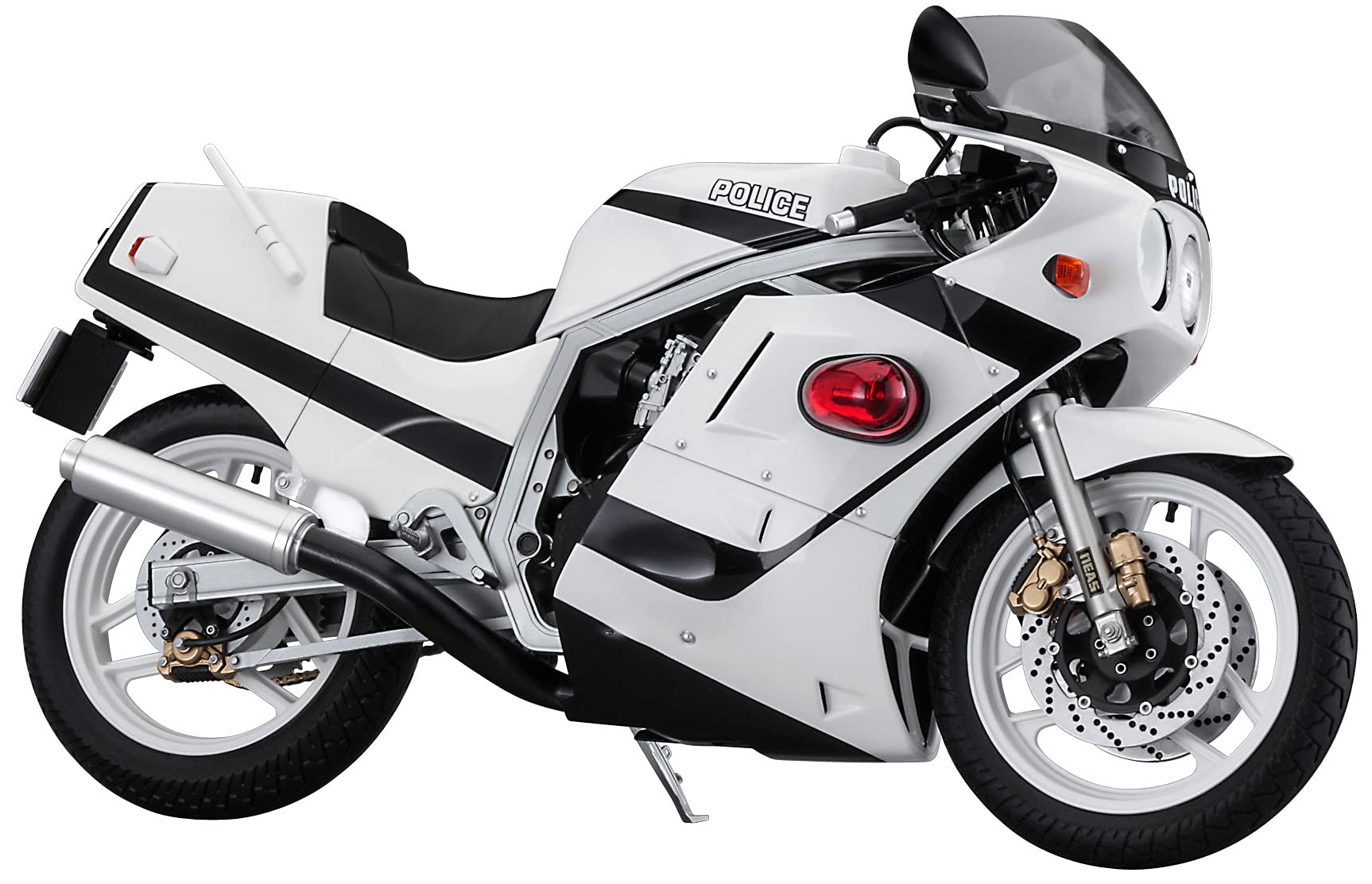Hasegawa Will Be Arrested Suzuki Gsx-R750 White Bye Specification 1/12 Scale Plastic Model Sp495- Japan Figure Store - #1 Bring To You The Best Japanese Goods