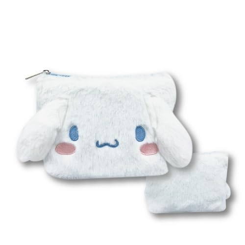 Sanrio Cinnamoroll Fluffy Cosmetic Pouch 34201257- Japan Figure Store - #1 Bring To You The Best Japanese Goods
