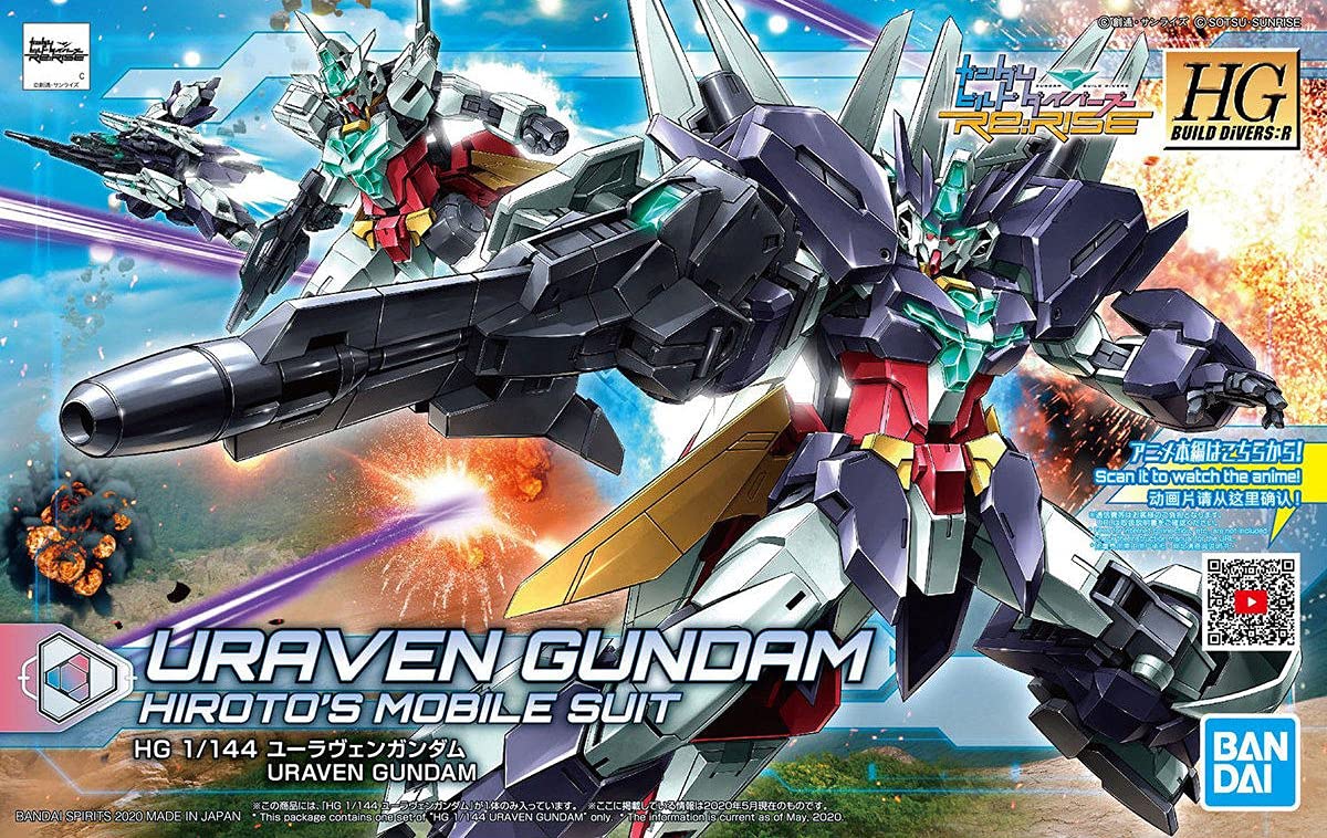 BANDAI Hg Gundam Build Divers Re:Rise 23 Uraven Gundam 1/144 Scale Kit- Japan Figure Store - #1 Bring To You The Best Japanese Goods