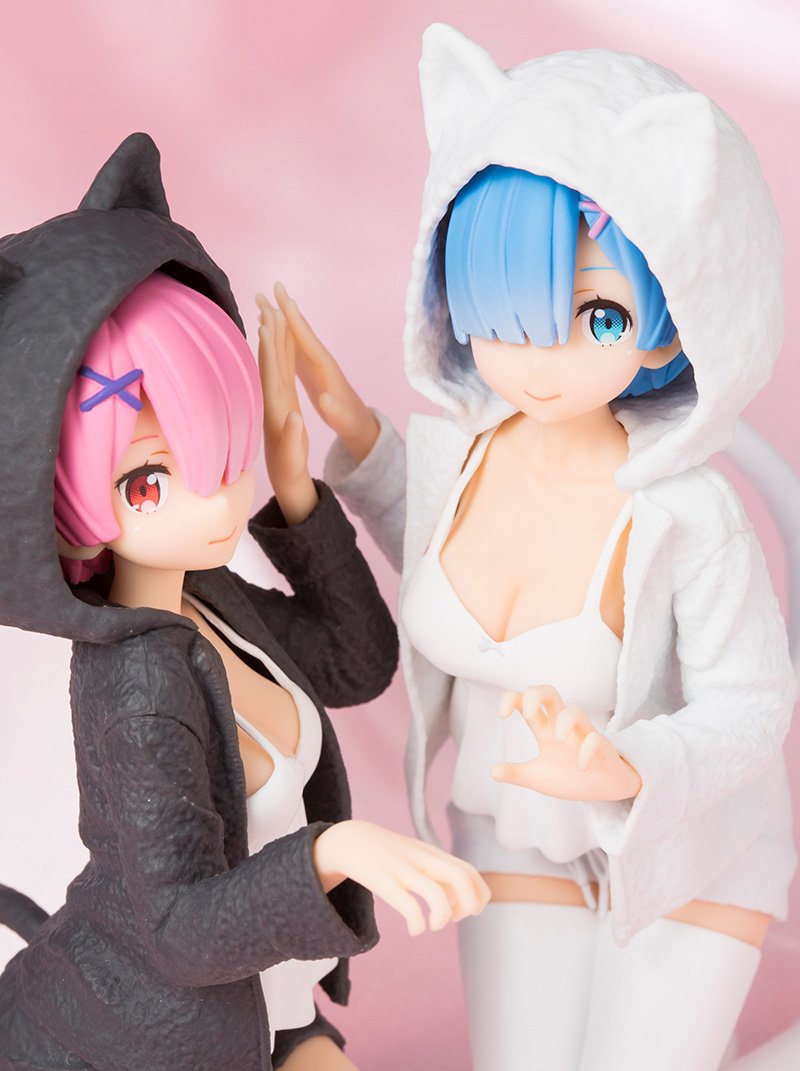 Generic Product Japan Ichiban Kuji Re:Zero Ram & Rem Figure Nyanko Mode Last One Ver.- Japan Figure Store - #1 Bring To You The Best Japanese Goods