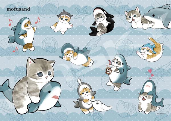 Jigsaw Puzzle Mofusand Shark 208 Pieces (208-093)- Japan Figure Store - #1 Bring To You The Best Japanese Goods