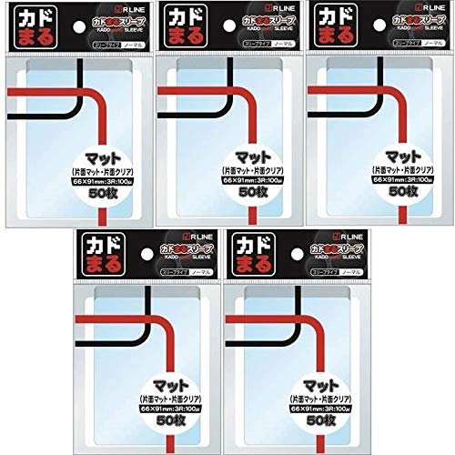 R Line Rounded Corner Sleeve Matte Transparent 50Sleeves Pack- Japan Figure Store - #1 Bring To You The Best Japanese Goods