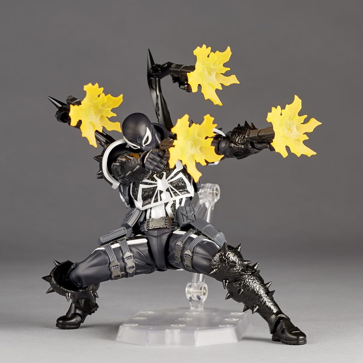 Kaiyodo Revoltech Amazing Yamaguchi Agent Venom 170mm PVC ABS Figure- Japan Figure Store - #1 Bring To You The Best Japanese Goods