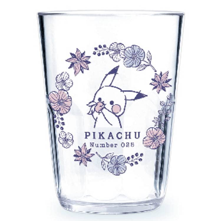 Pokemon Center Clear Tumbler Pikachu Number025 Garden 2- Japan Figure Store - #1 Bring To You The Best Japanese Goods