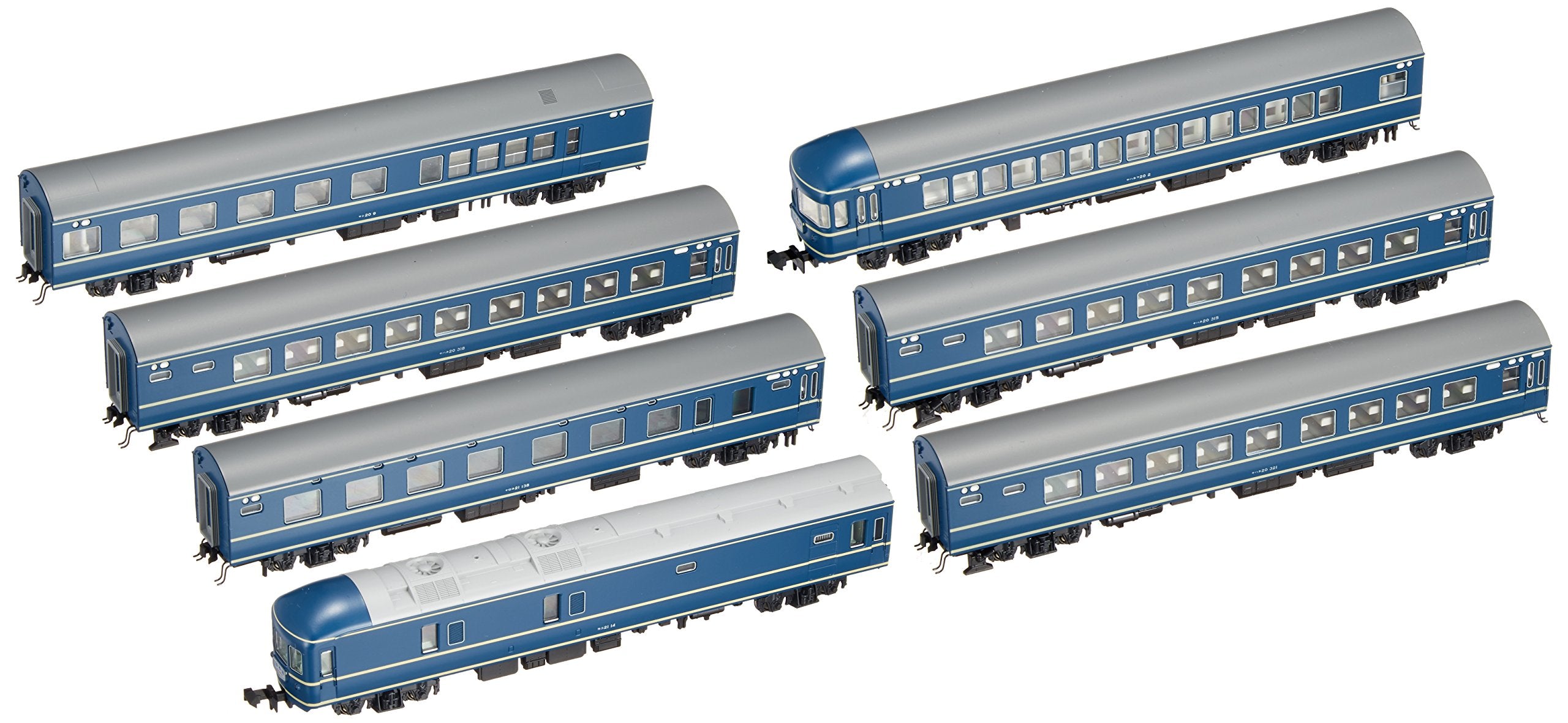 Kato N Gauge 20 Series Sleeper Express Sea of Japan 7-Car Railway Model 10-1352- Japan Figure Store - #1 Bring To You The Best Japanese Goods