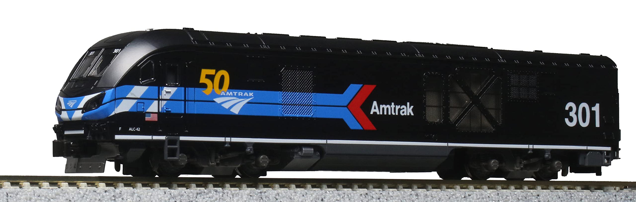 Kato N Gauge Alc-42 Charger Diesel Locomotive Amtrak Day One 50th Anniversary #301 Model 17-736-K- Japan Figure Store - #1 Bring To You The Best Japanese Goods