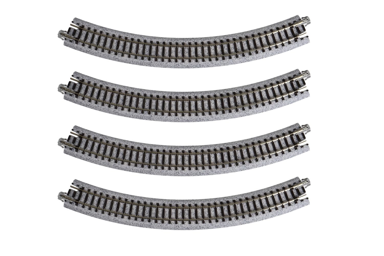 Kato N Gauge R249-45° Curved Track Set - 4 Pieces Model Railroad Supplies- Japan Figure Store - #1 Bring To You The Best Japanese Goods