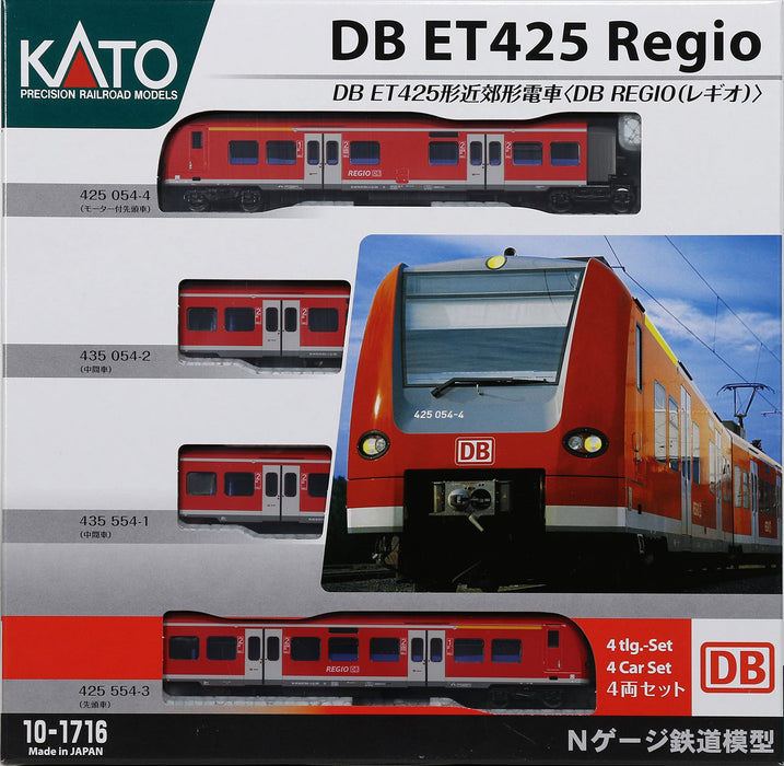 Kato N Gauge 4-Car Set Db Regio Suburban Train Model 10-1716 Railway- Japan Figure Store - #1 Bring To You The Best Japanese Goods