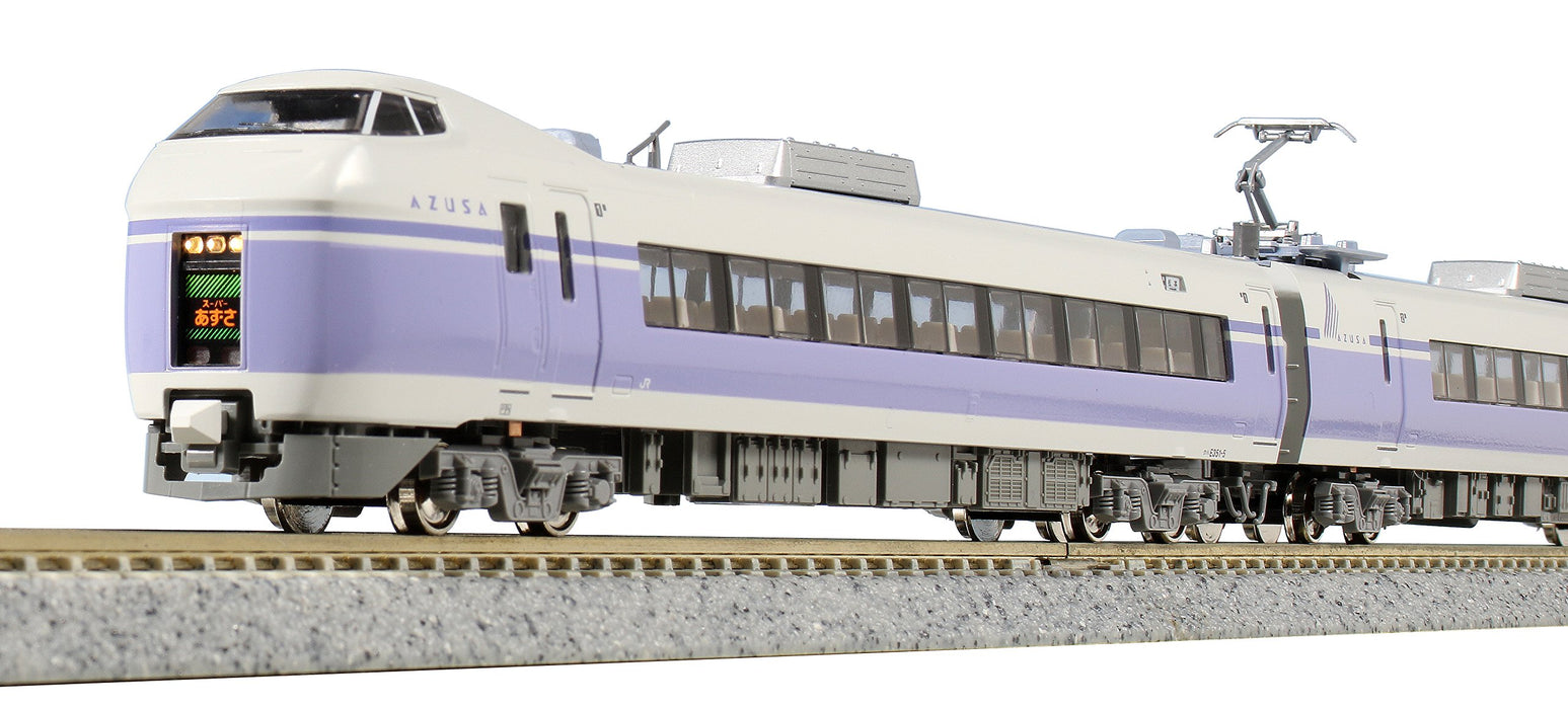 Kato N Gauge E351 Series 8-Car Basic Set Model Train - Super Azusa Purple 10-1342- Japan Figure Store - #1 Bring To You The Best Japanese Goods