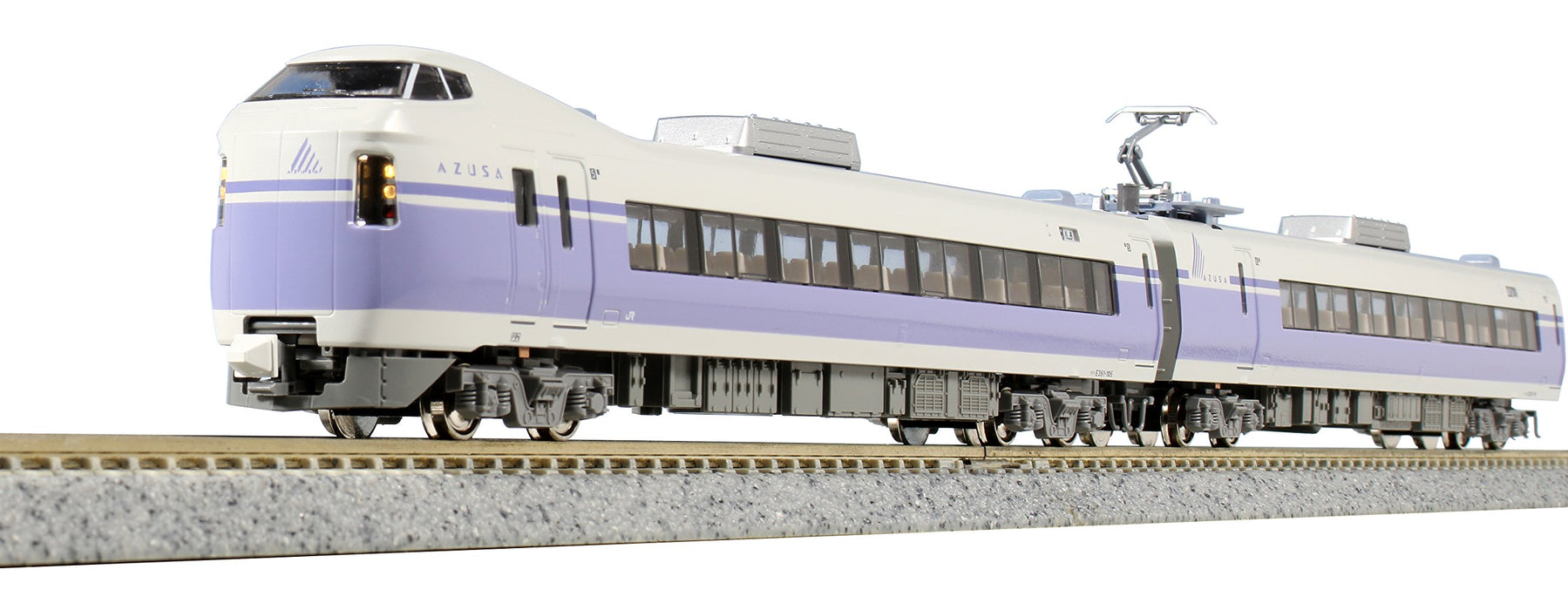 Kato N Gauge E351 Series 8-Car Basic Set Model Train - Super Azusa Purple 10-1342- Japan Figure Store - #1 Bring To You The Best Japanese Goods
