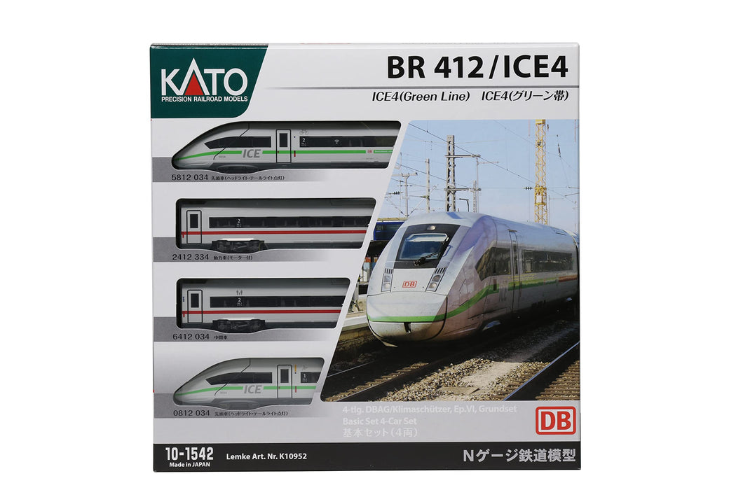 Kato N Gauge 4 Cars Basic Set 10-1542 Green Belt Railway Model Train- Japan Figure Store - #1 Bring To You The Best Japanese Goods