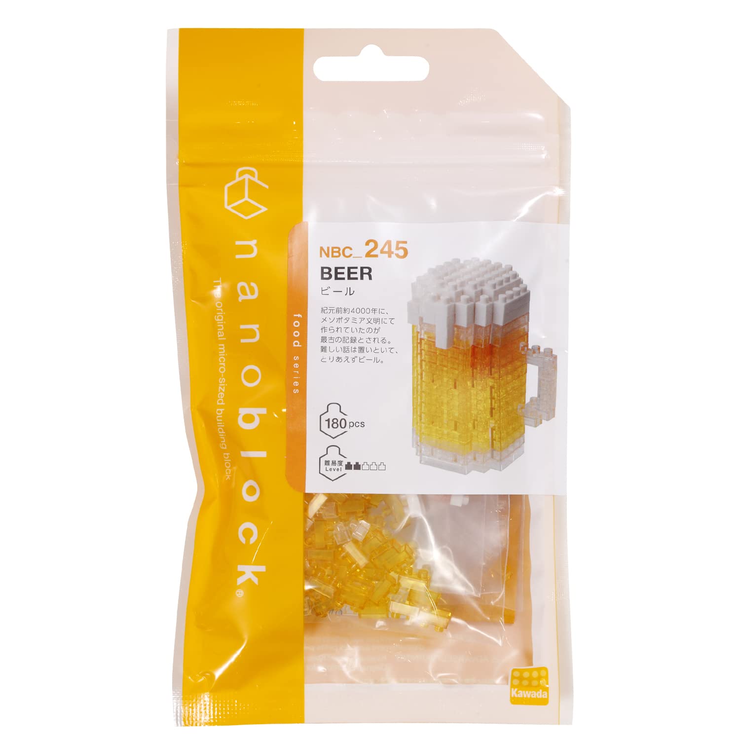 KAWADA Nbc-245 Nanoblock Beer- Japan Figure Store - #1 Bring To You The Best Japanese Goods