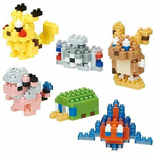 Kawada Nanoblock Mini Nano Pokemon Denki Type NBMC_08S 1box 6pcs 6 Types- Japan Figure Store - #1 Bring To You The Best Japanese Goods
