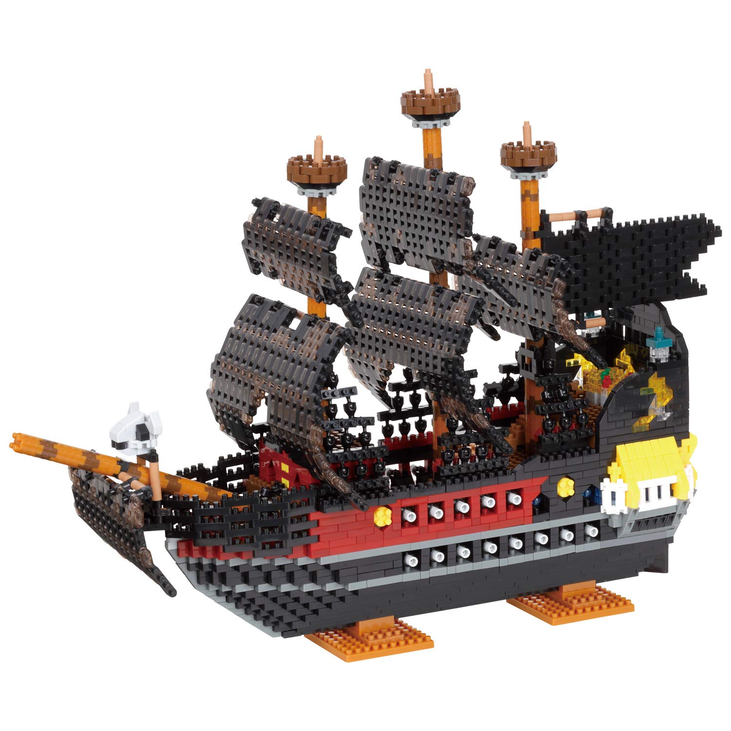 KAWADA Nanoblock Pirate Ship Deluxe Edition- Japan Figure Store - #1 Bring To You The Best Japanese Goods