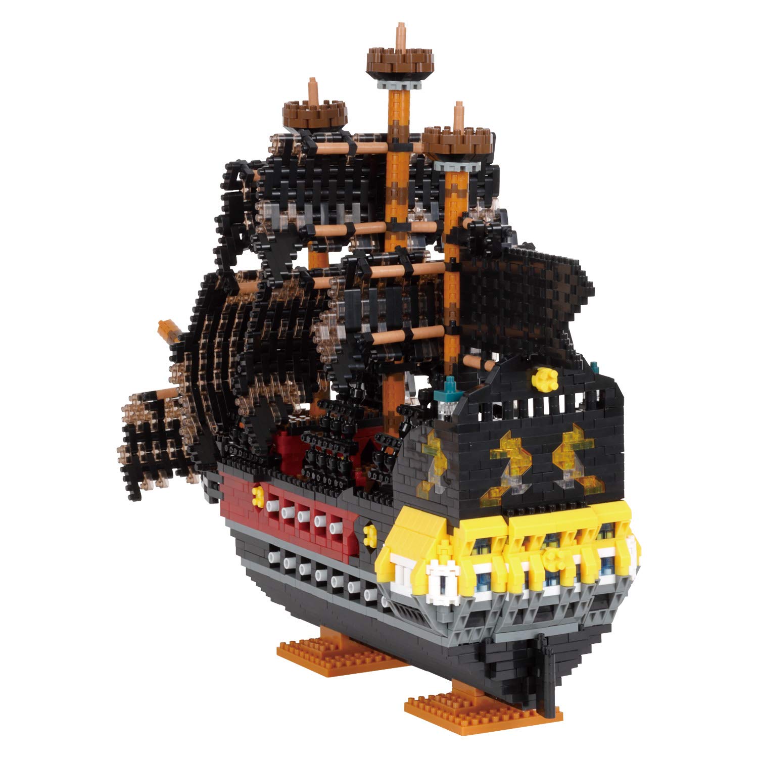 KAWADA Nanoblock Pirate Ship Deluxe Edition- Japan Figure Store - #1 Bring To You The Best Japanese Goods