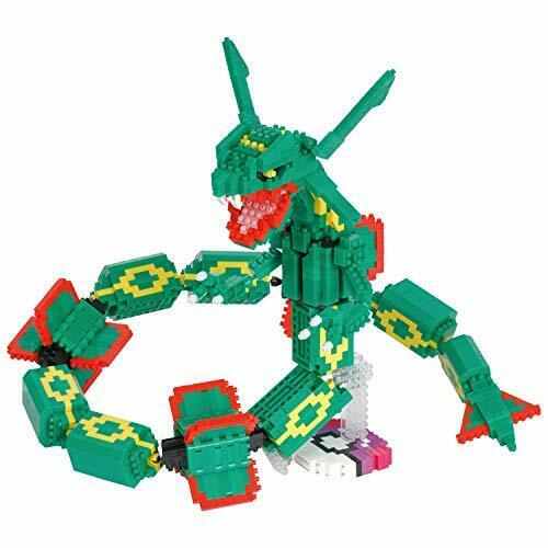Kawada Nanoblock Pokemon Rayquaza Extreme Dx Building Kit Nbpm_074- Japan Figure Store - #1 Bring To You The Best Japanese Goods
