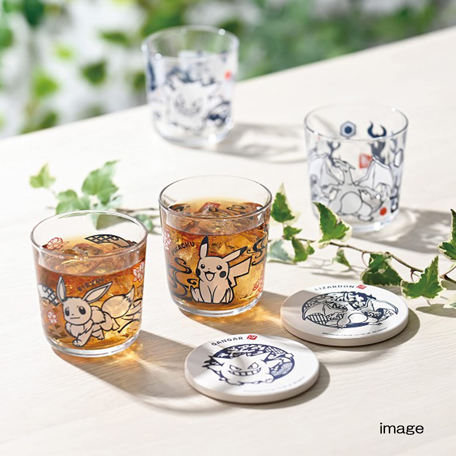 Pokemon Center Paper-Cutting Design Ceramic Water Absorption Coaster Eevee- Japan Figure Store - #1 Bring To You The Best Japanese Goods