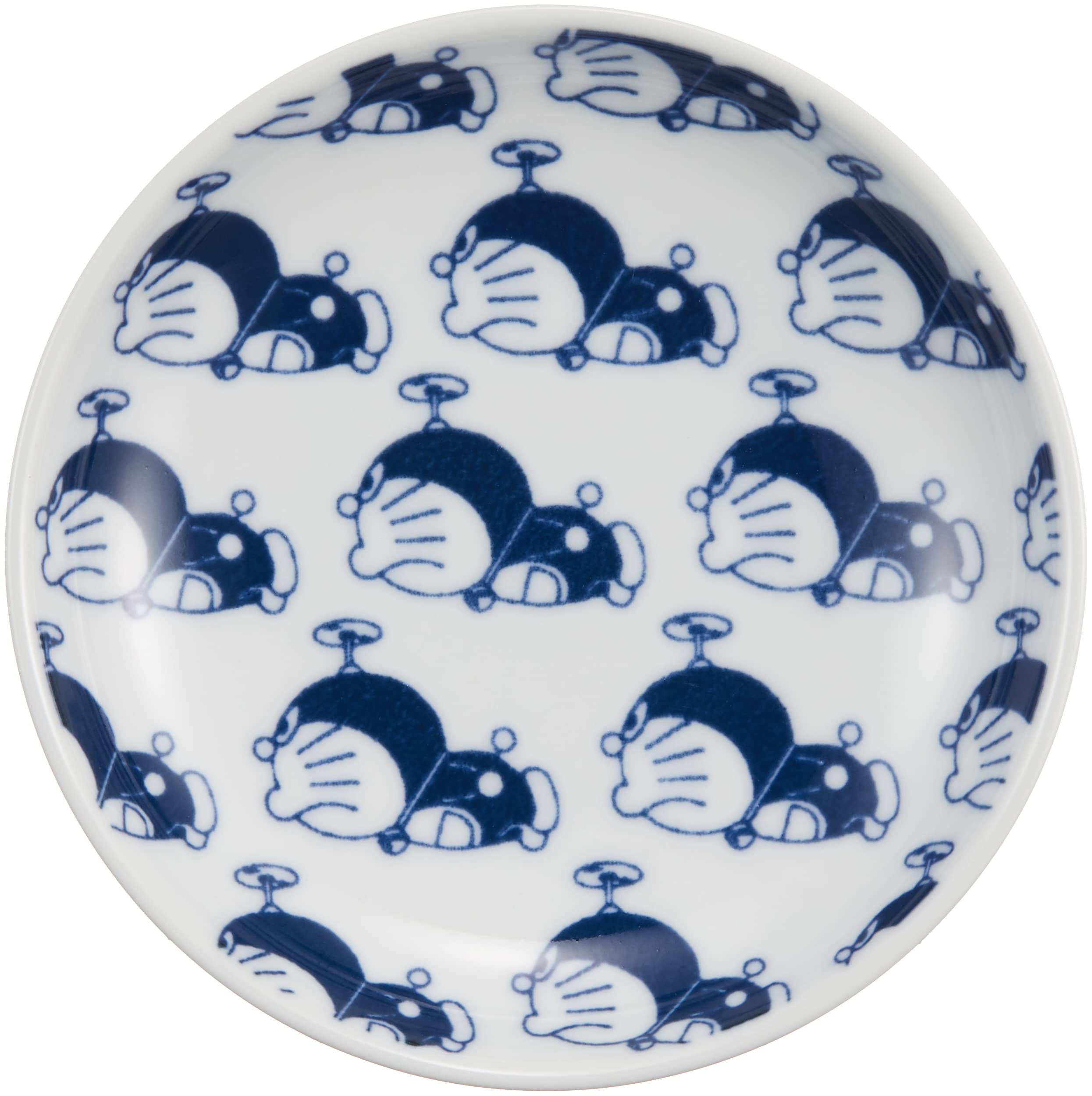 Kinsho Pottery Doraemon Plate 10cm Takecopter 009177 White- Japan Figure Store - #1 Bring To You The Best Japanese Goods