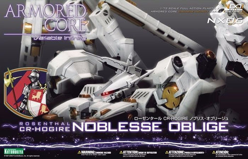 Kotobukiya Armored Core Nx06 Rosenthal Cr-hogire Noblesse Oblige 1/72 Model Kit - Japan Figure