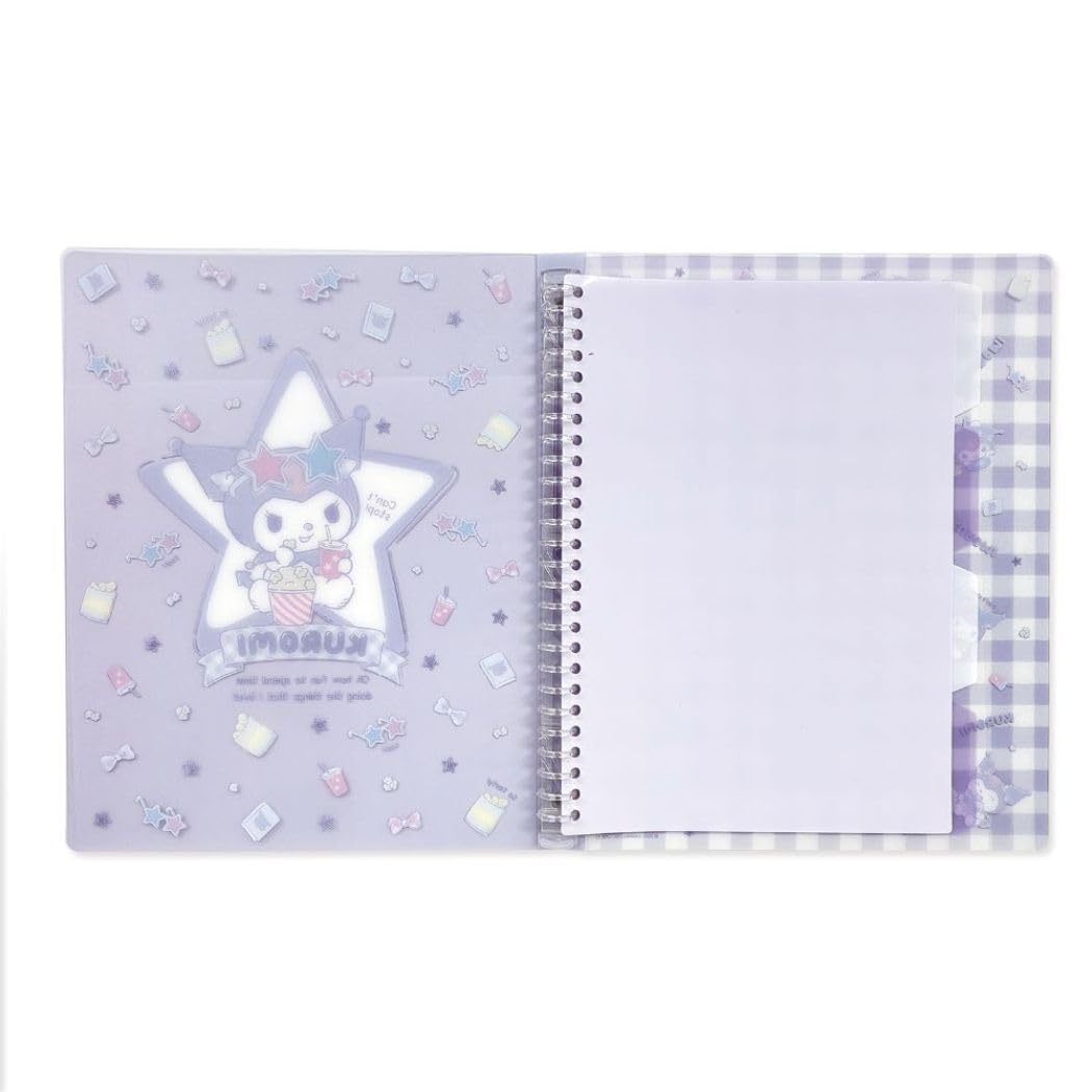 M-Plan Kuromi B5 26-Hole Binder Japan Sanrio New Semester Stationery Character Goods- Japan Figure Store - #1 Bring To You The Best Japanese Goods