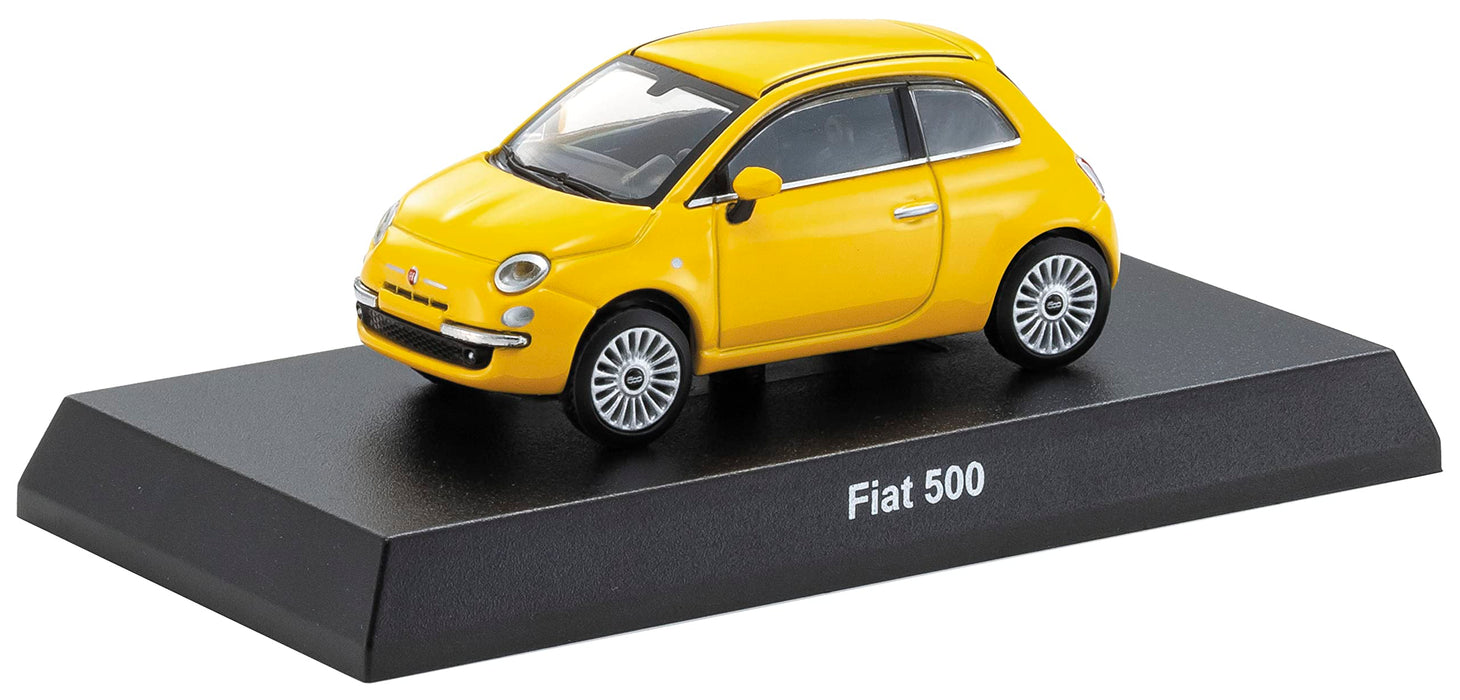 Kyosho 1/64 Fiat 500 Yellow Finished Product No.12- Japan Figure Store - #1 Bring To You The Best Japanese Goods