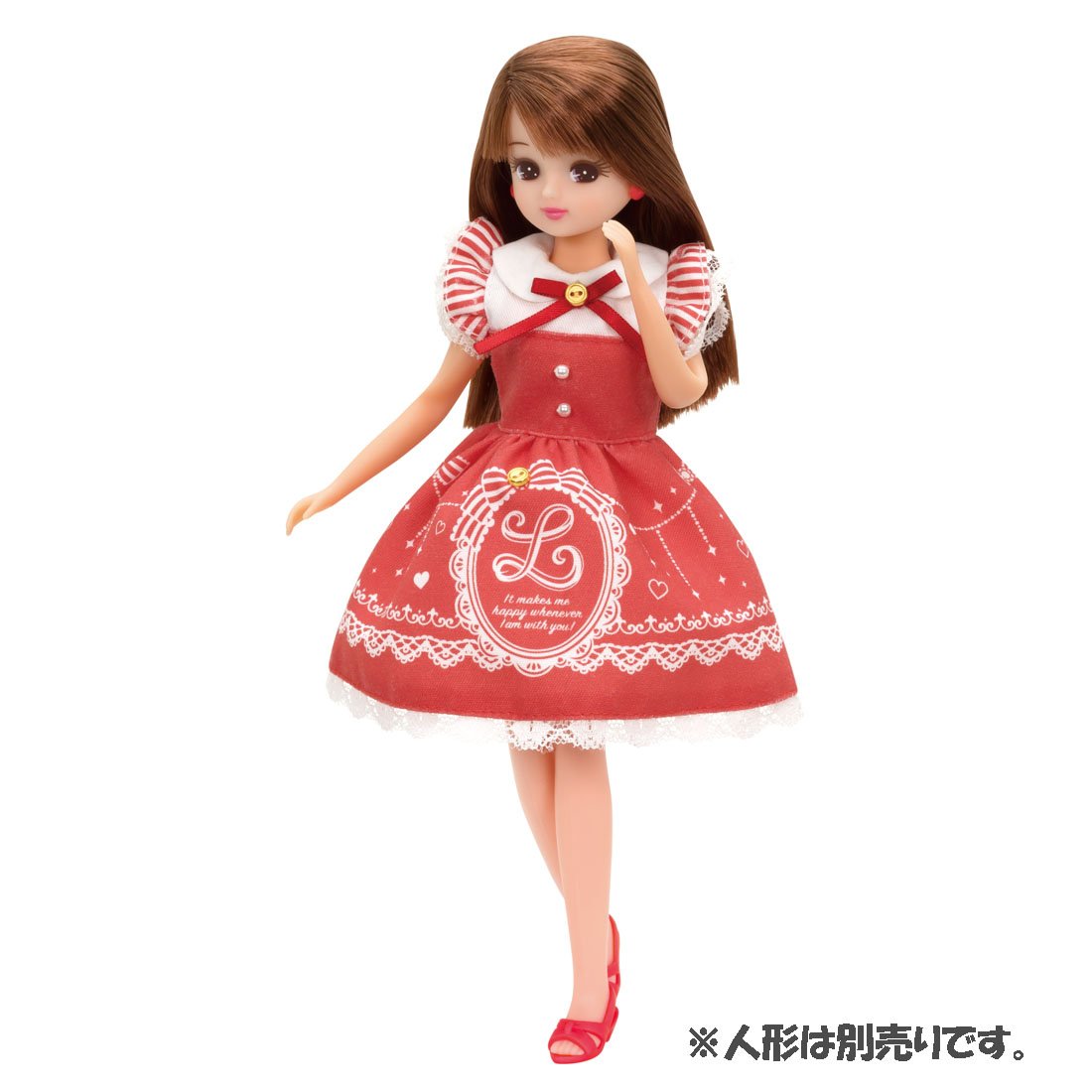 TAKARA TOMY Licca Dress Lw-03 Lovely Heart Drop 971627 <Doll Not Included>- Japan Figure Store - #1 Bring To You The Best Japanese Goods