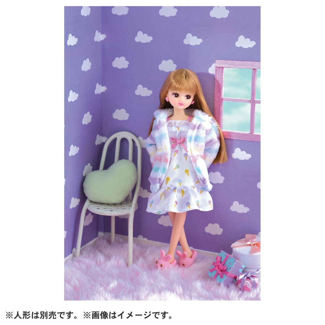 TAKARA TOMY - Licca Doll Fluffy Room Wear Outfit <<Doll Not Included>>- Japan Figure Store - #1 Bring To You The Best Japanese Goods