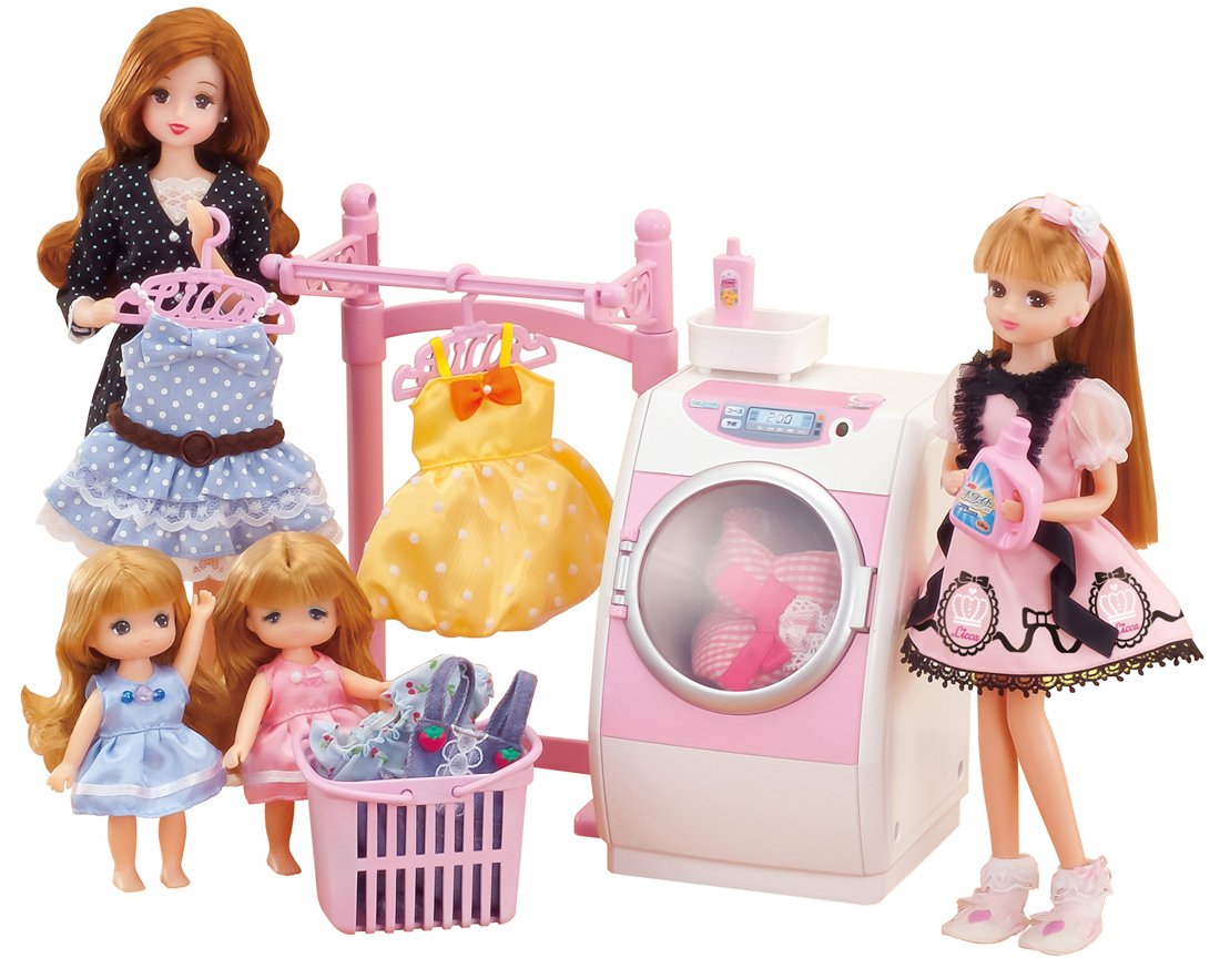 TAKARA TOMY Licca Doll Washing Machine Set Doll Not Included 441779- Japan Figure Store - #1 Bring To You The Best Japanese Goods